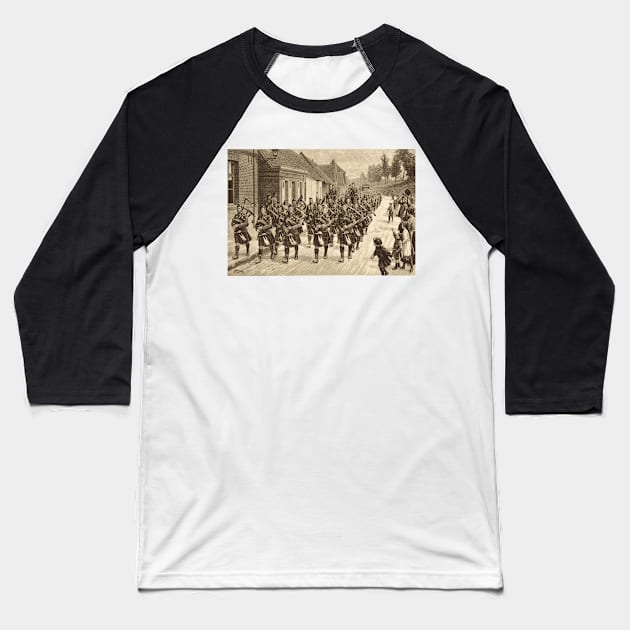 Highlanders return from Hill 70 1917 Baseball T-Shirt by artfromthepast